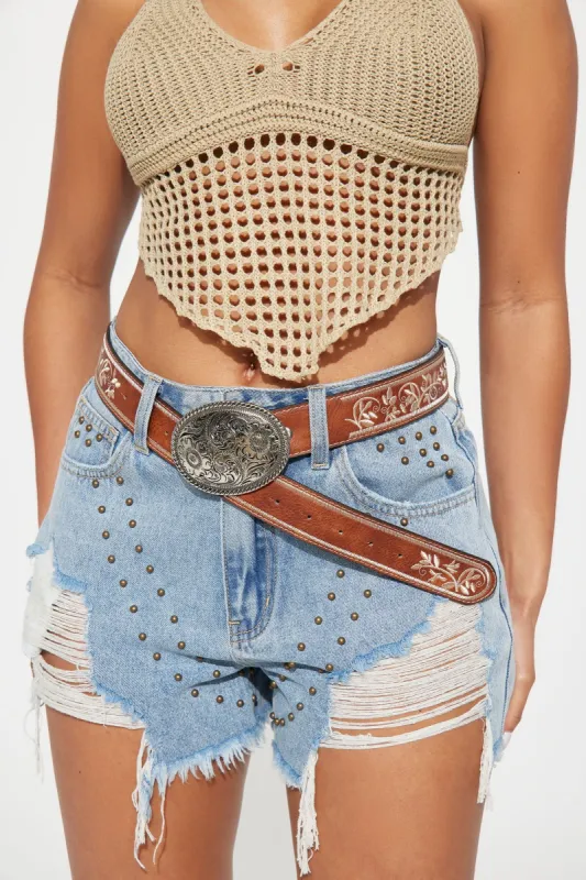 Malibu Miley Belt - Brown sold by Fashion Nova