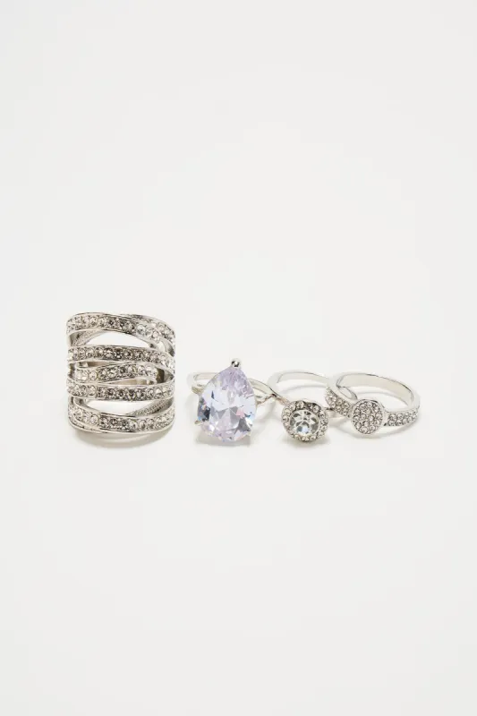 You'll Be Mine Ring Set - Silver sold by Fashion Nova