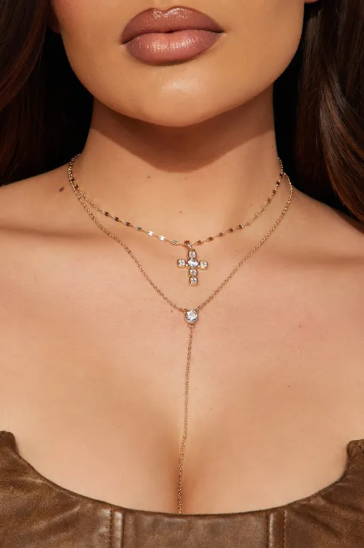 Highly Favored Necklace - Gold sold by Fashion Nova