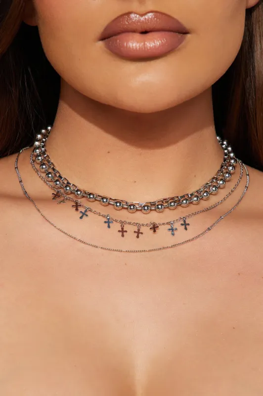 Worship Me Necklace - Silver sold by Fashion Nova