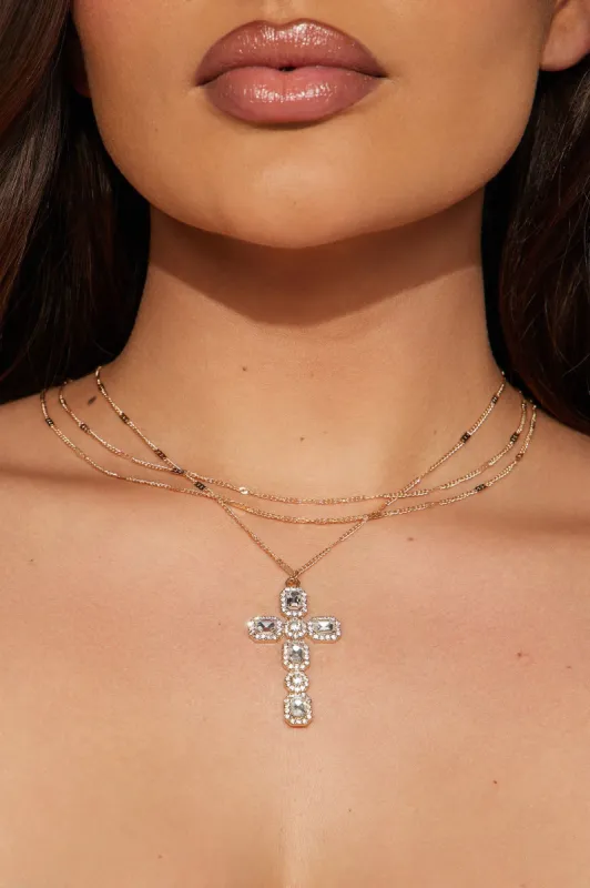 Tell No Lies Layered Necklace - Gold sold by Fashion Nova