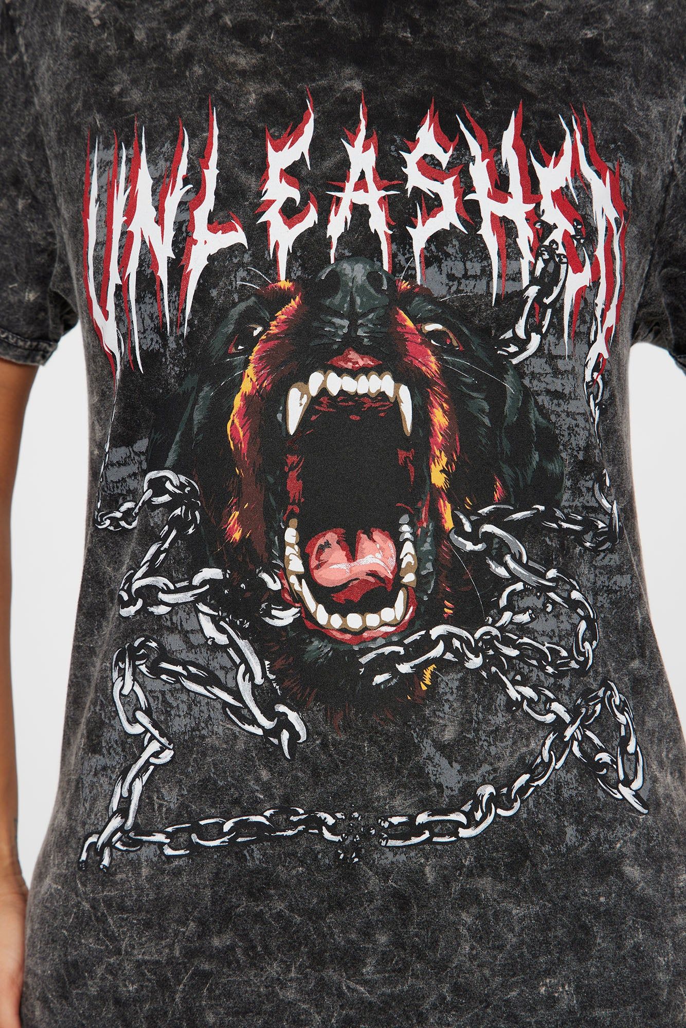 Unleashed Washed Tshirt - Black Wash sold by Fashion Nova product image thumbnail 3