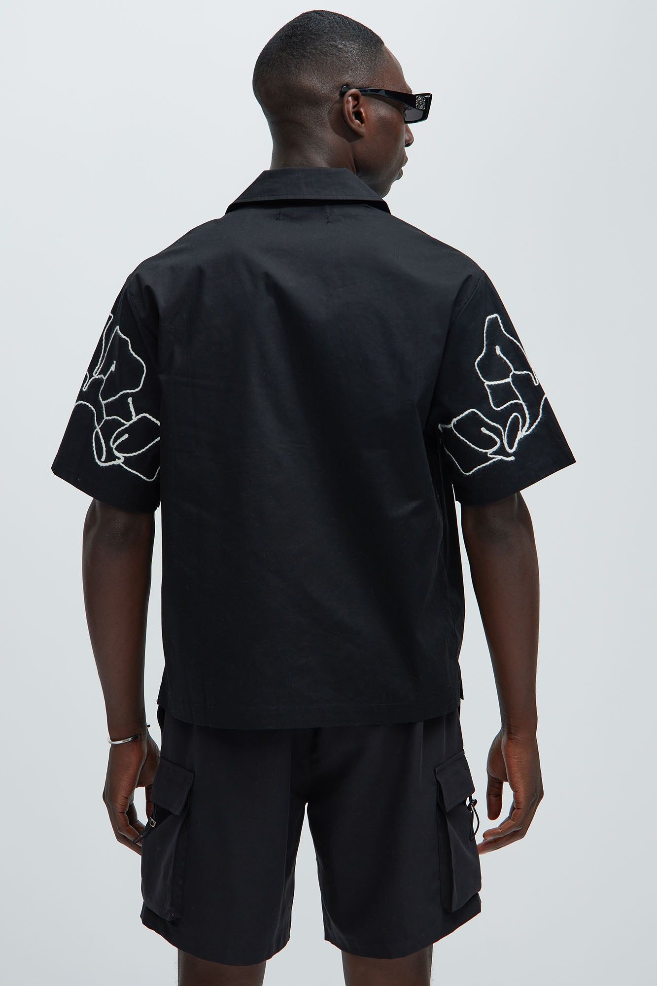 Faunce Embroidery Shirt - Black sold by Fashion Nova product image thumbnail 3