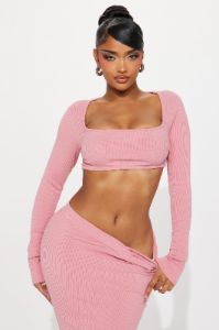 Brittany Snatched Skirt Set - Mauve sold by Fashion Nova
