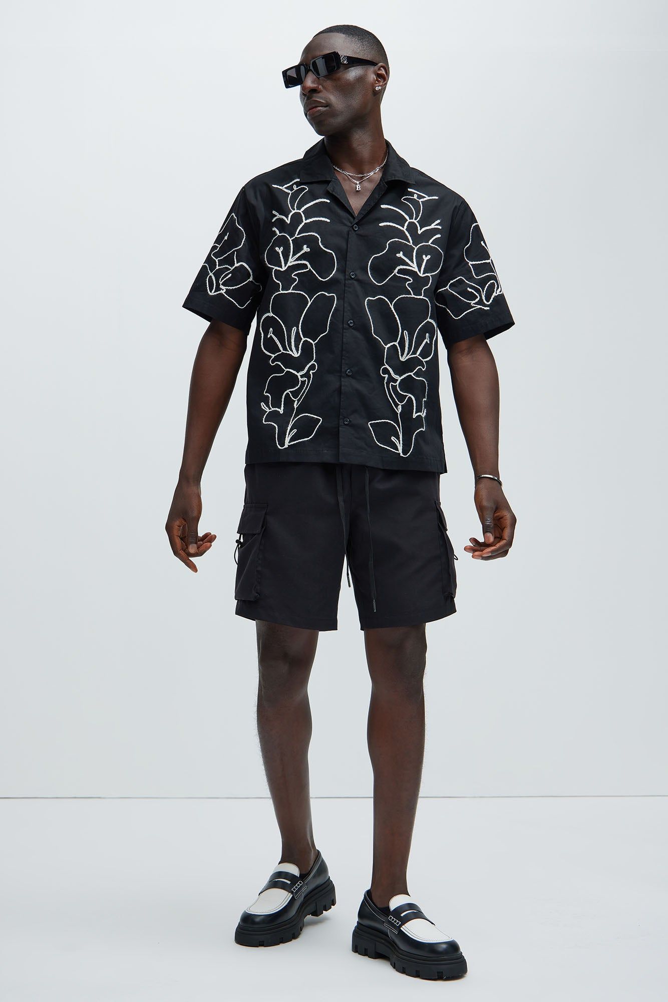 Faunce Embroidery Shirt - Black sold by Fashion Nova product image thumbnail 2