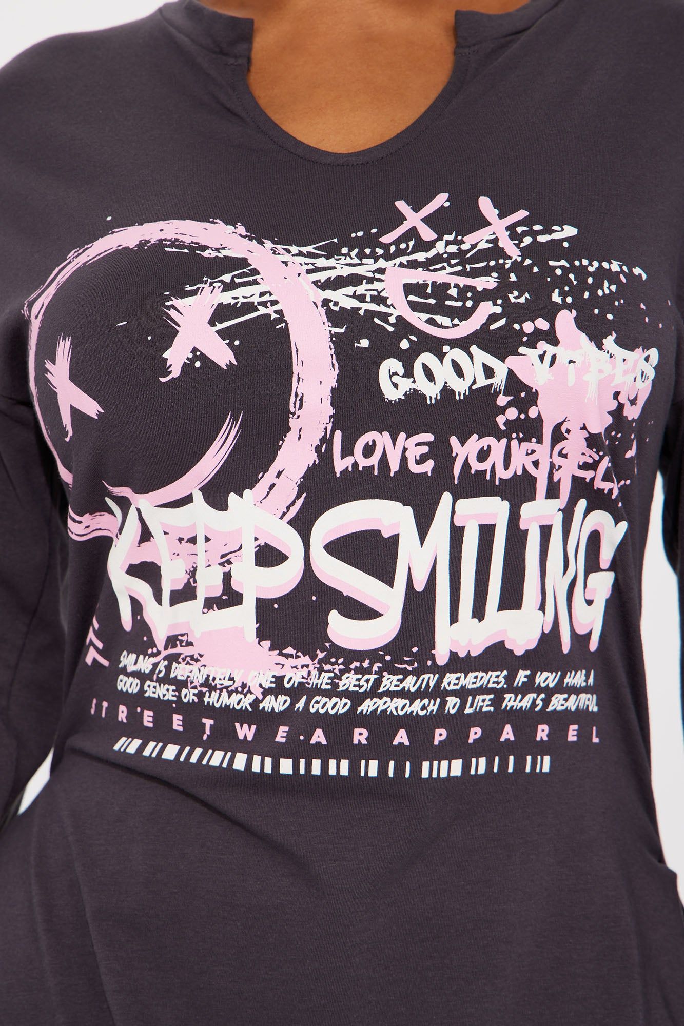 Keep Smiling Pant Set - Charcoal sold by Fashion Nova product image thumbnail 3