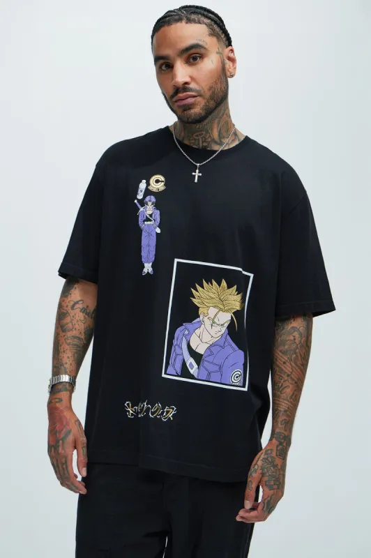 Dragon Ball Z Super Saiyan Trunks Short Sleeve Tee - Black sold by Fashion Nova