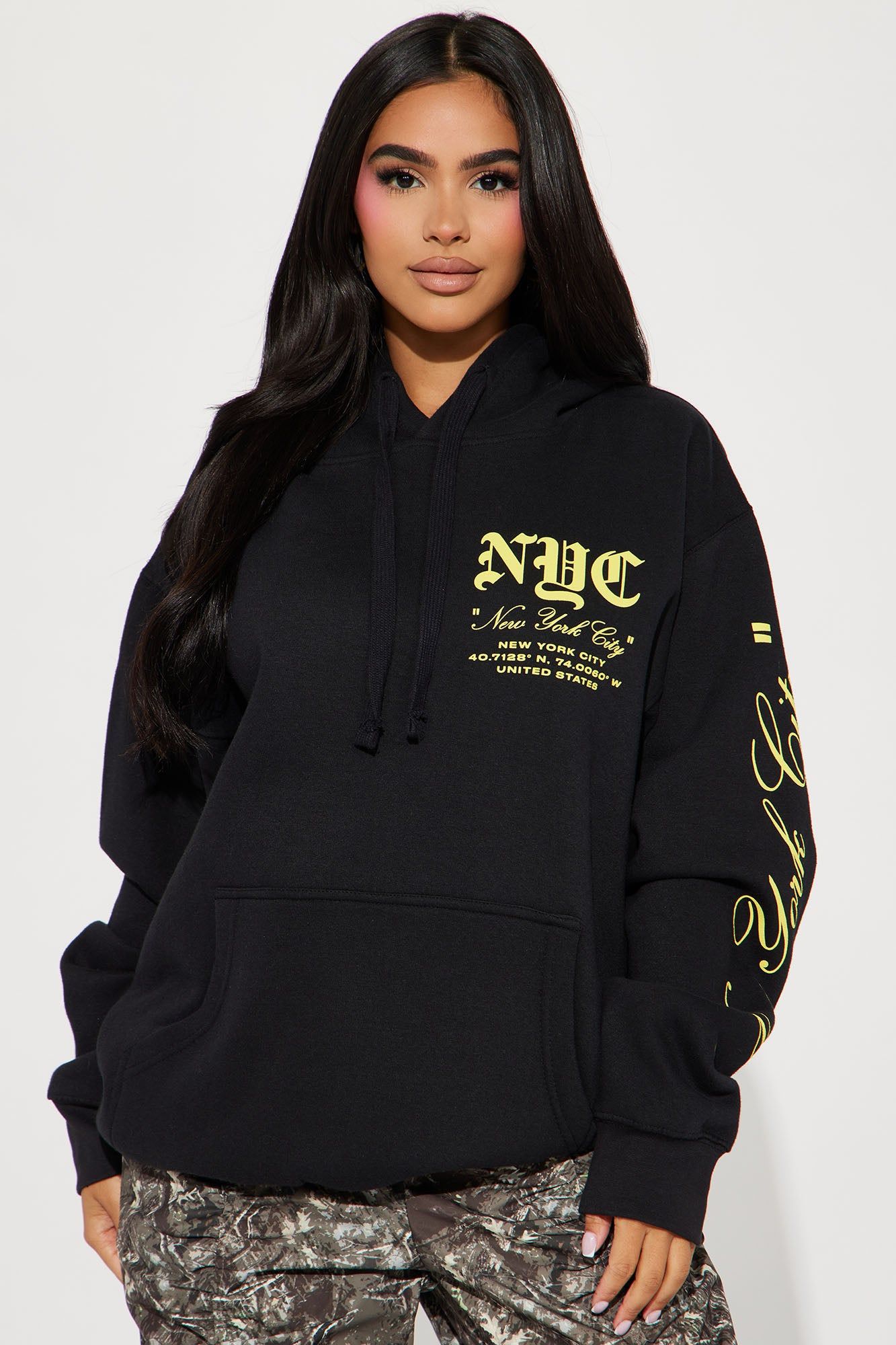 New York City Hoodie - Black sold by Fashion Nova