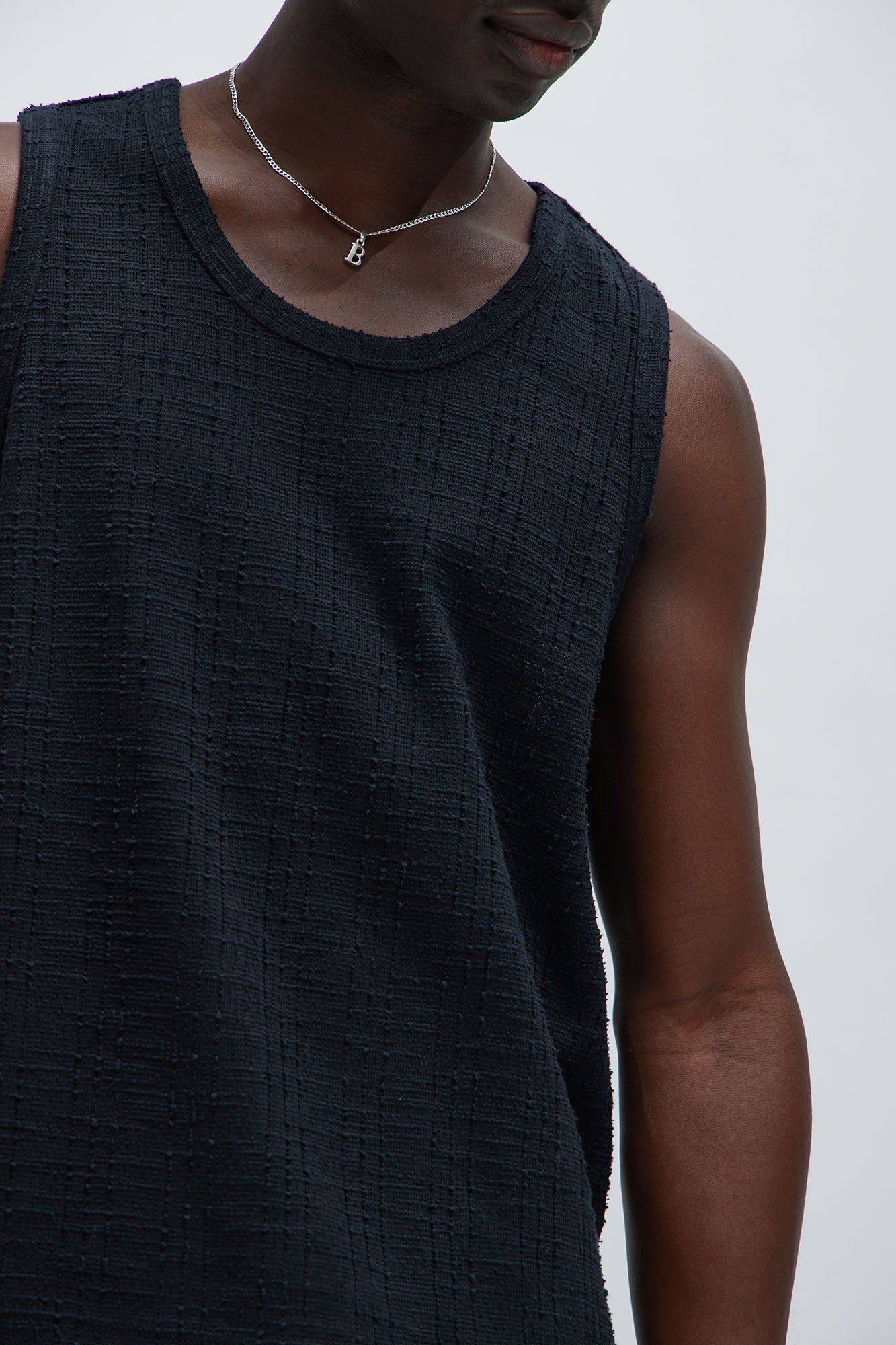 Jordan Textured Tank Top - Black sold by Fashion Nova product image thumbnail 3