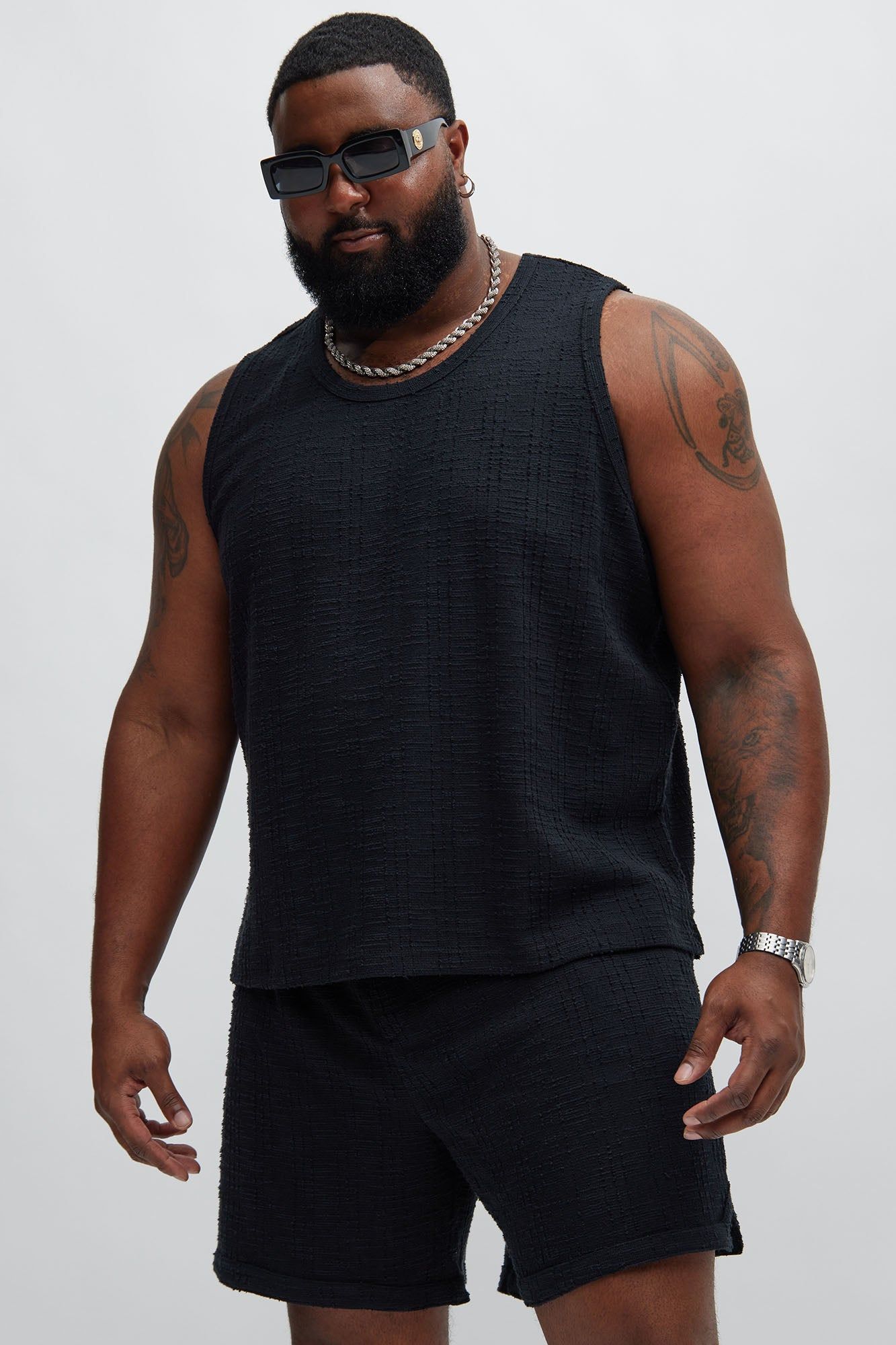 Jordan Textured Tank Top - Black sold by Fashion Nova product image thumbnail 5