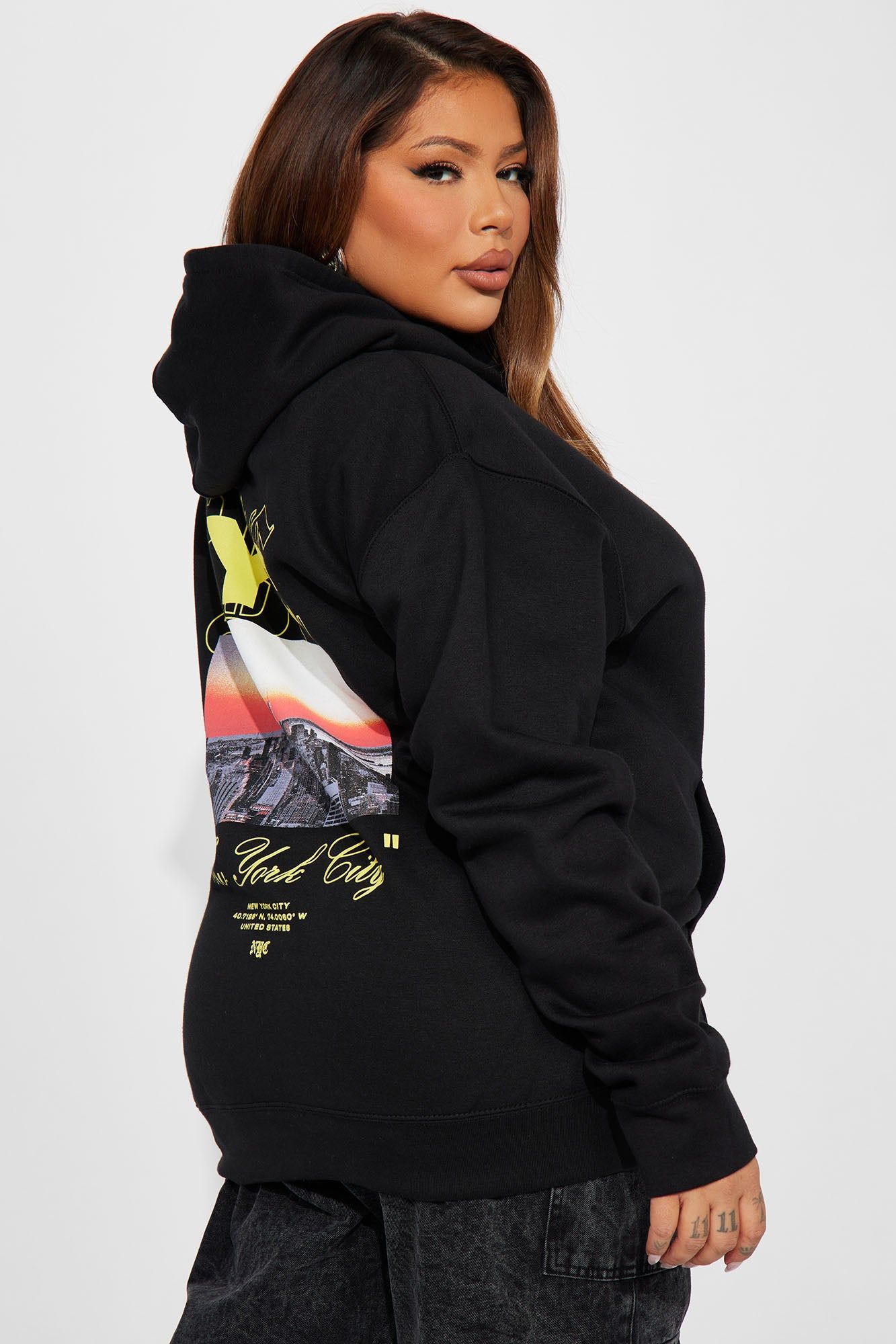 New York City Hoodie - Black sold by Fashion Nova product image thumbnail 8