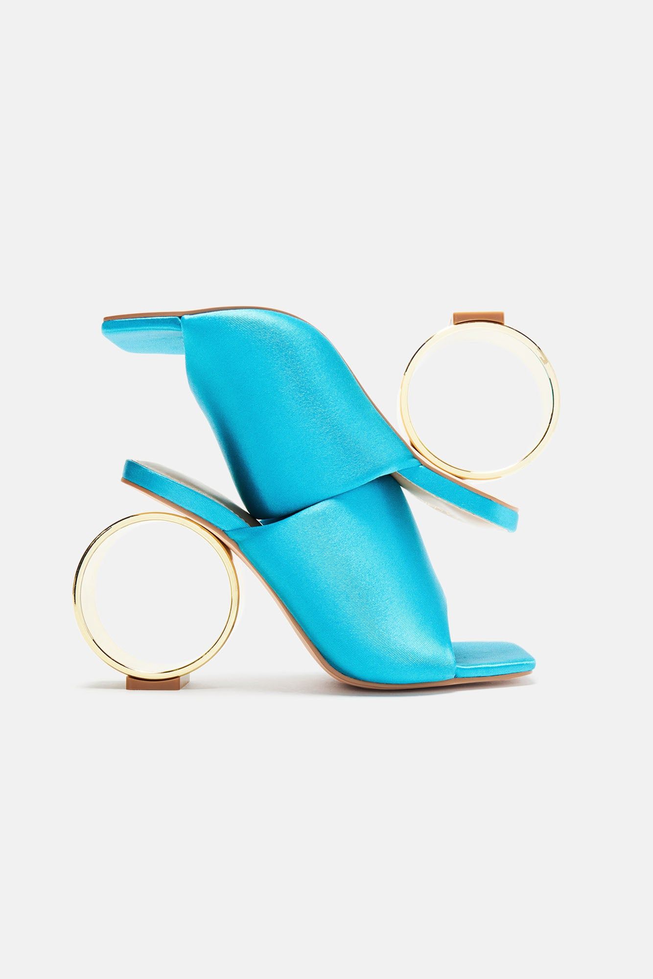 Feelin' Popular Heeled Sandals - Turquoise sold by Fashion Nova product image thumbnail 5