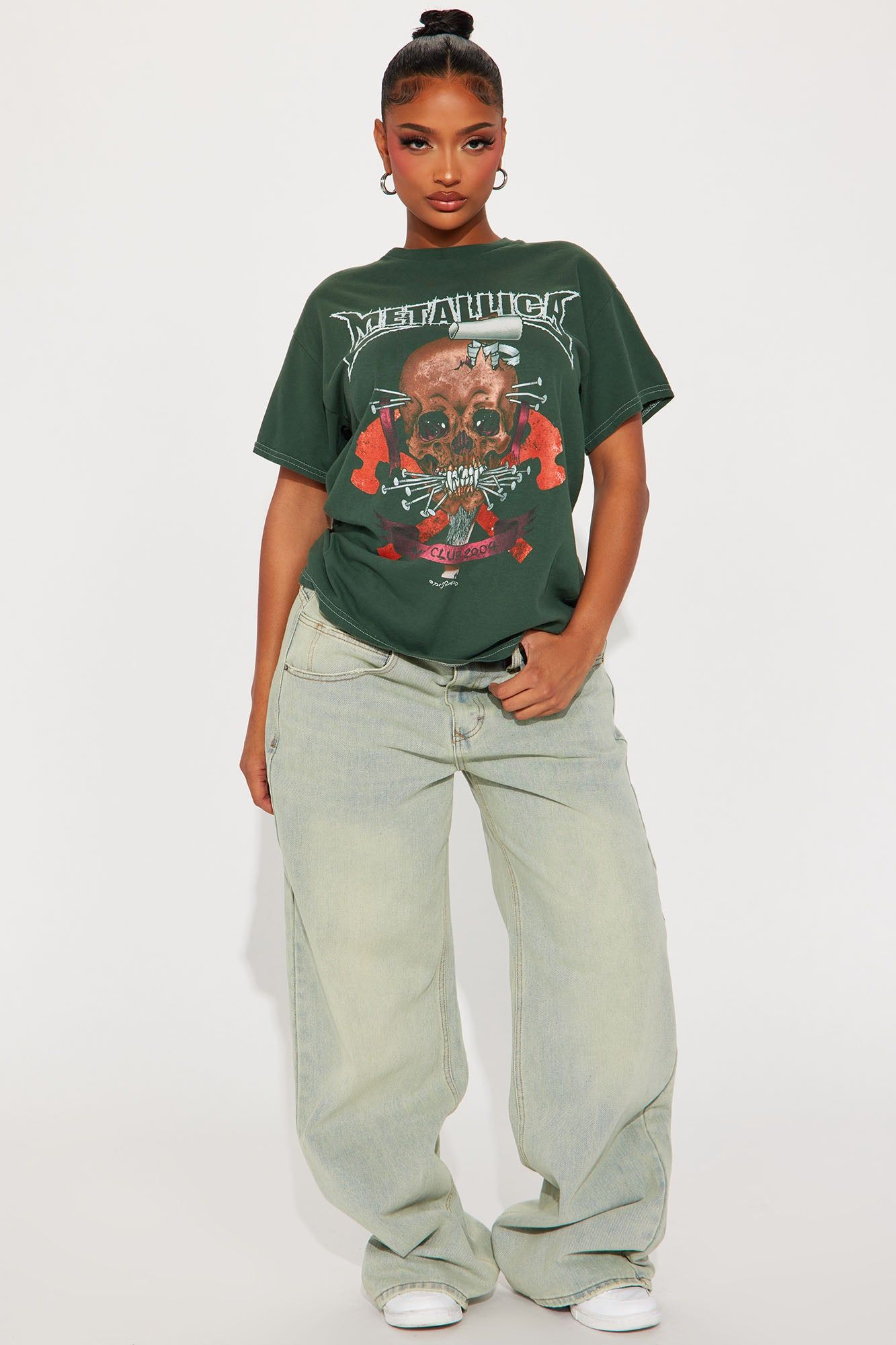 Metallica Met Club Graphic Tee - Green/combo sold by Fashion Nova product image thumbnail 2