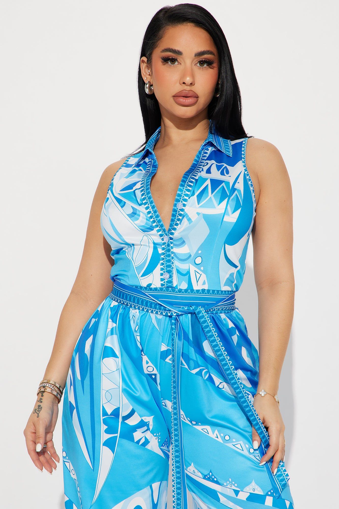 This Energy Jumpsuit - Blue/combo sold by Fashion Nova product image thumbnail 2