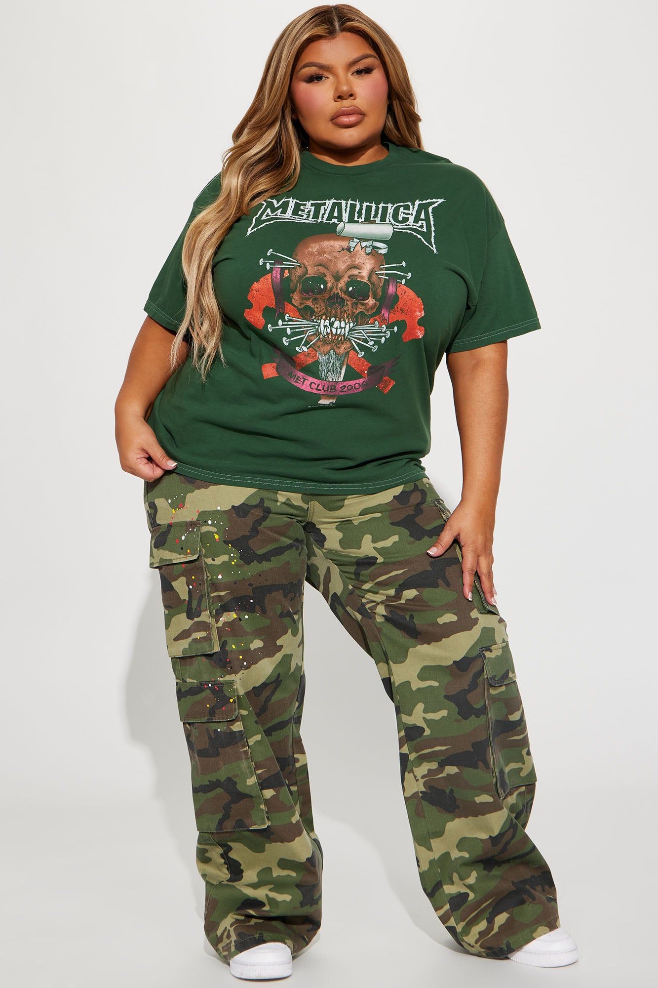 Metallica Met Club Graphic Tee - Green/combo sold by Fashion Nova product image thumbnail 5