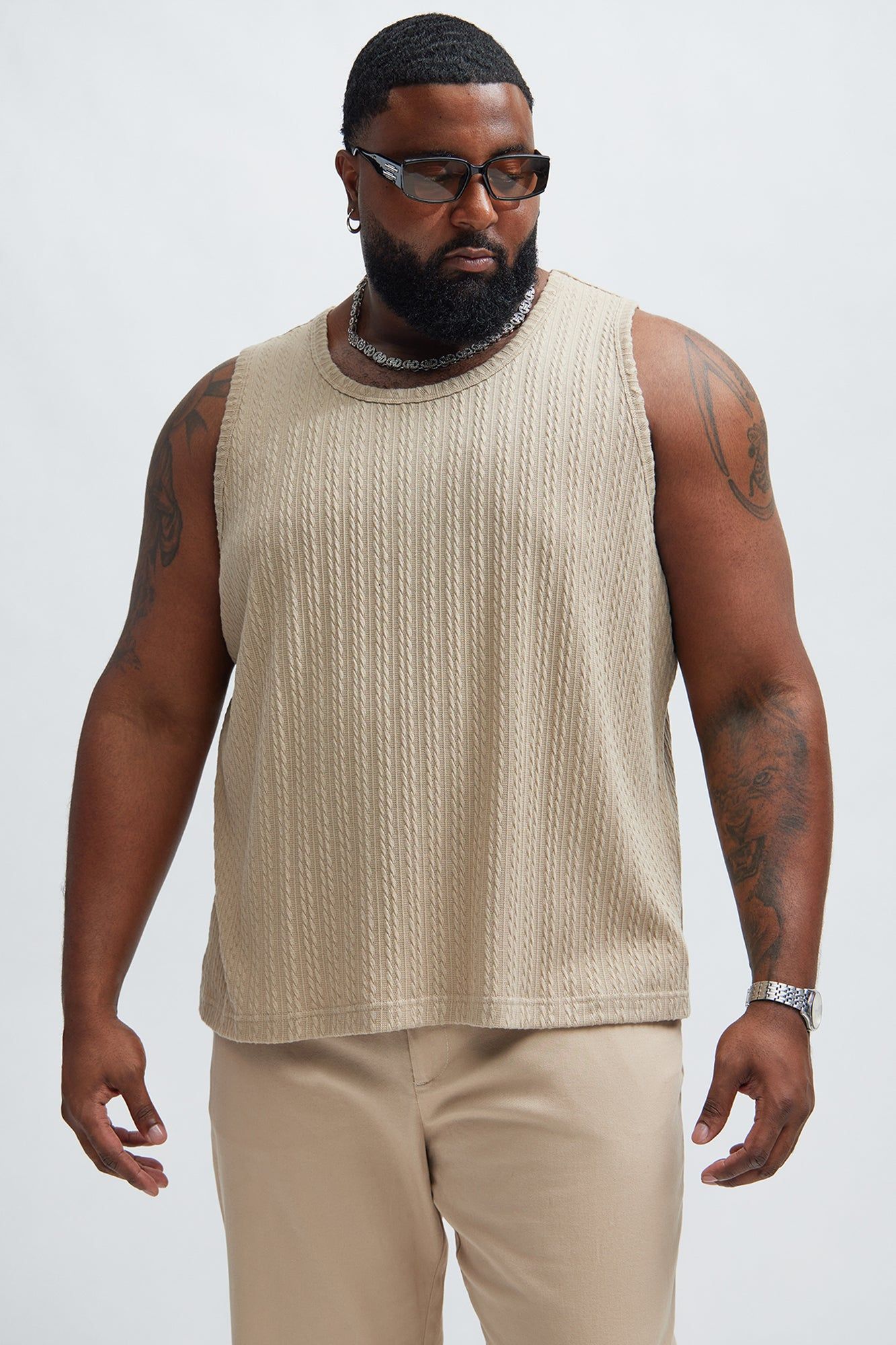 Kellen Textured Tank - Tan sold by Fashion Nova product image thumbnail 5