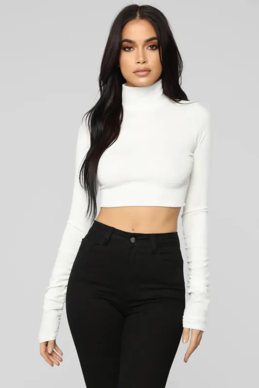 Never Leaving Top - White sold by Fashion Nova