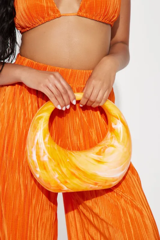 Bali Resort Large Clutch - Orange sold by Fashion Nova