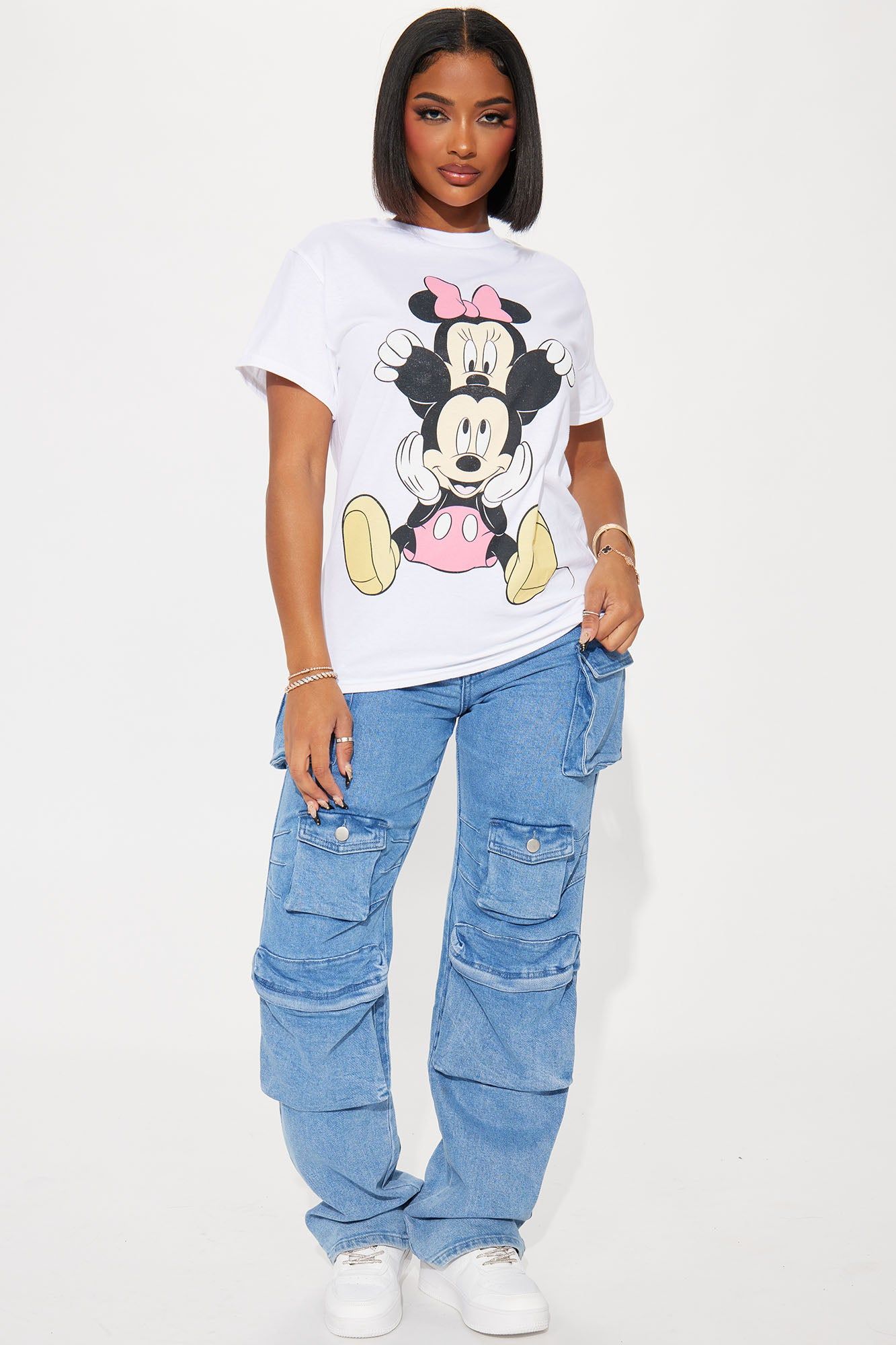 Mickey And Minnie Forever Graphic Tee - White sold by Fashion Nova product image thumbnail 2
