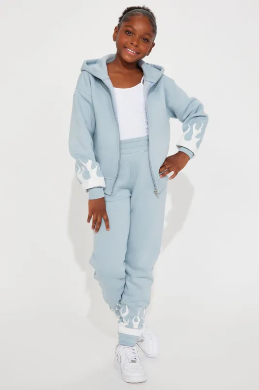 Mini Hot Desire Jogger Set - Light Blue sold by Fashion Nova
