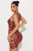 Sanvi Seamless Micro Mini Dress - Brown sold by Fashion Nova