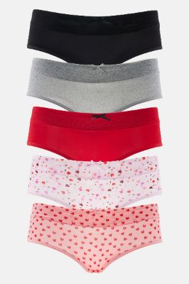 Cutie Pie 5 Pack Hipster Panties - Pink/combo sold by Fashion Nova