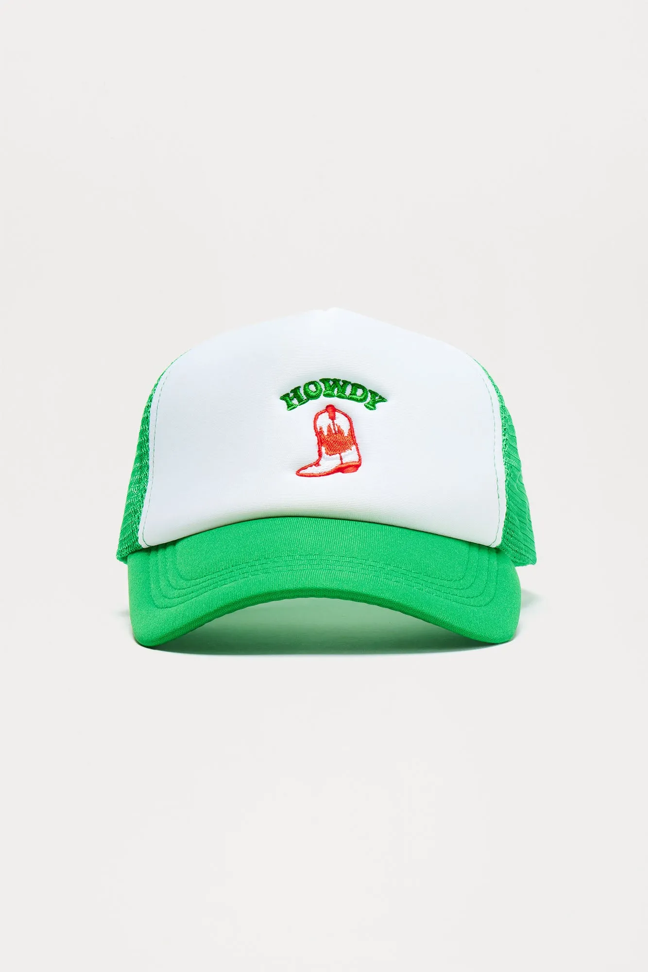 Howdy Cowboy Trucker Hat - Green/combo sold by Fashion Nova product image thumbnail 2