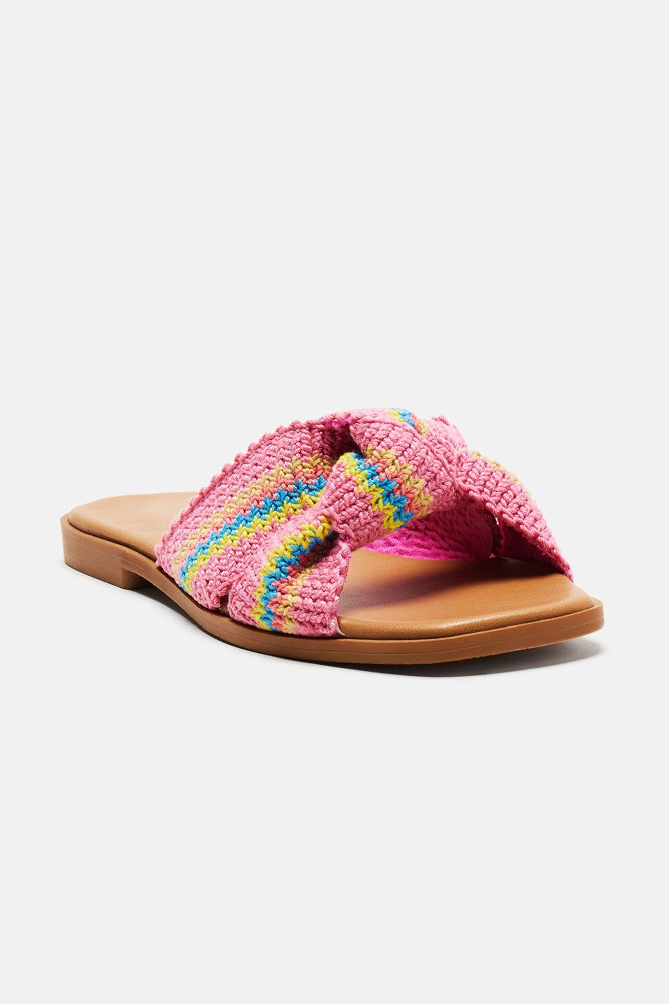 Mikah Flat Sandals - Pink sold by Fashion Nova