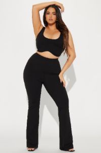 My New Fav Pant Set - Black sold by Fashion Nova