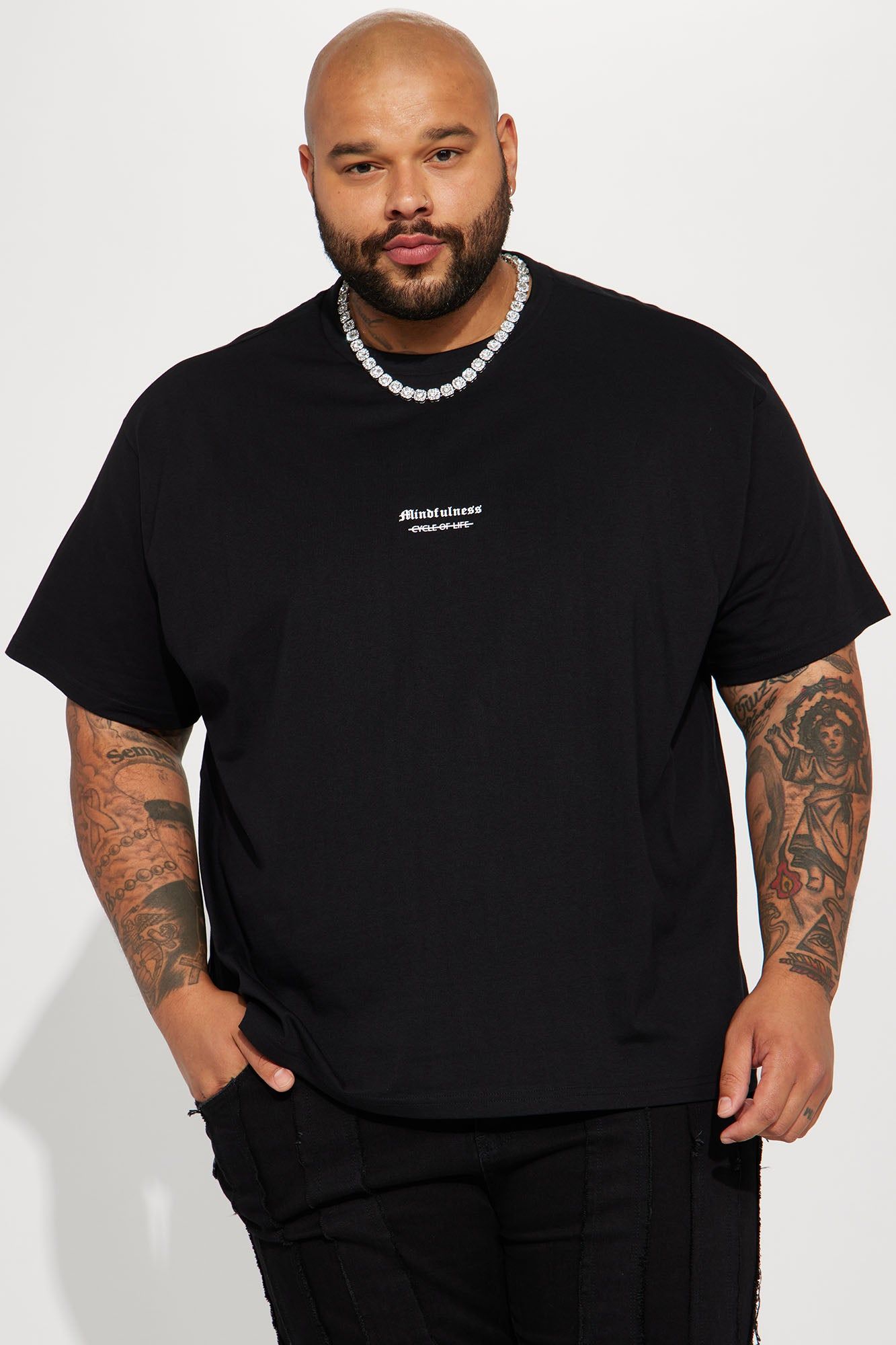 Rise Again Short Sleeve Tee - Black sold by Fashion Nova product image thumbnail 8