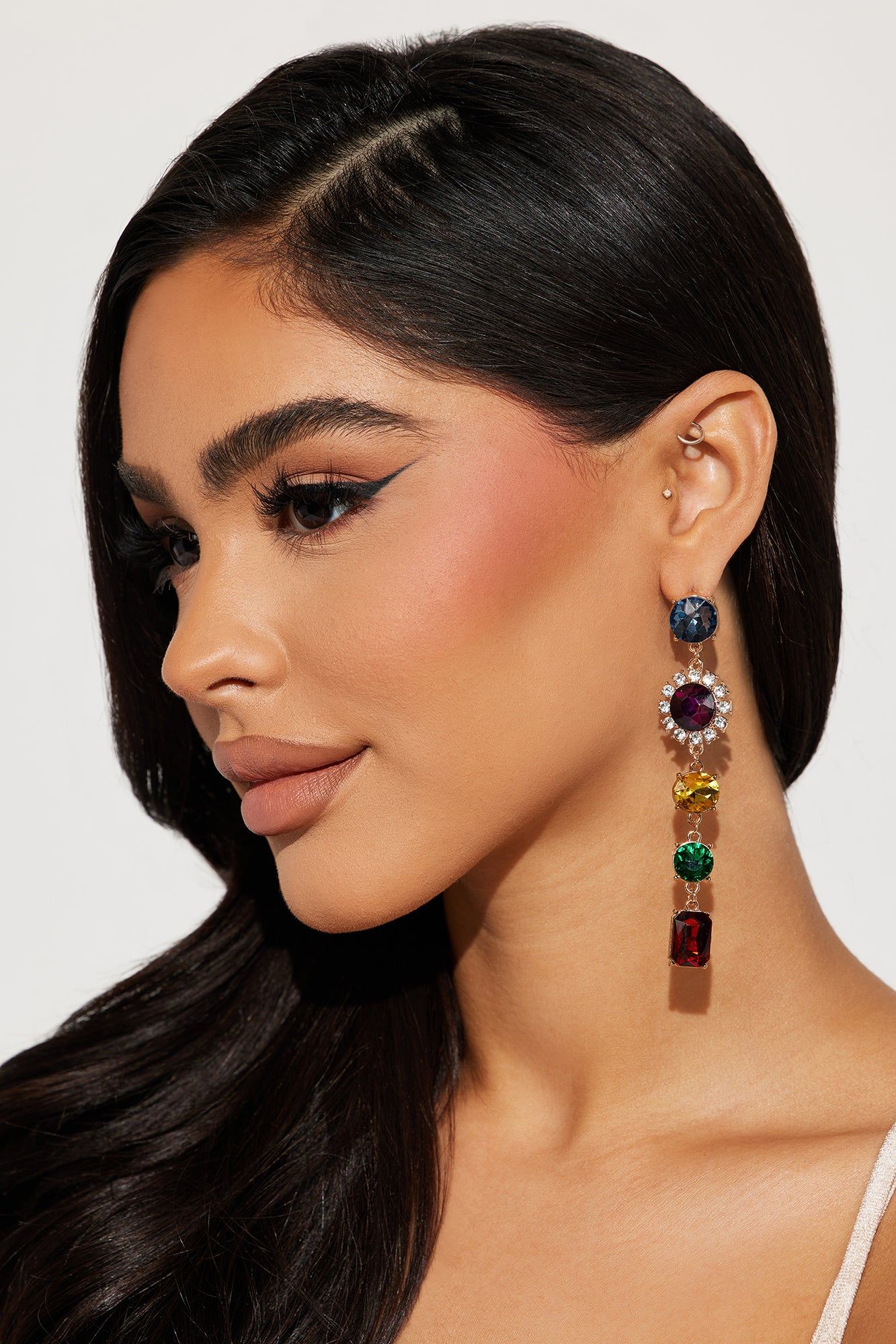 Red Carpet Fame Earrings - Gold/Multi sold by Fashion Nova product image thumbnail 2