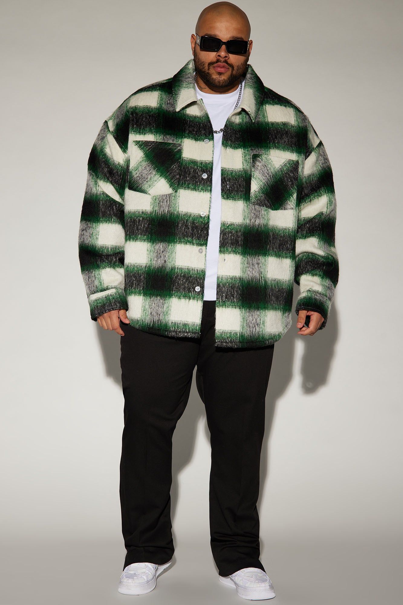 Keystone Mohair Shacket - Green sold by Fashion Nova product image thumbnail 5