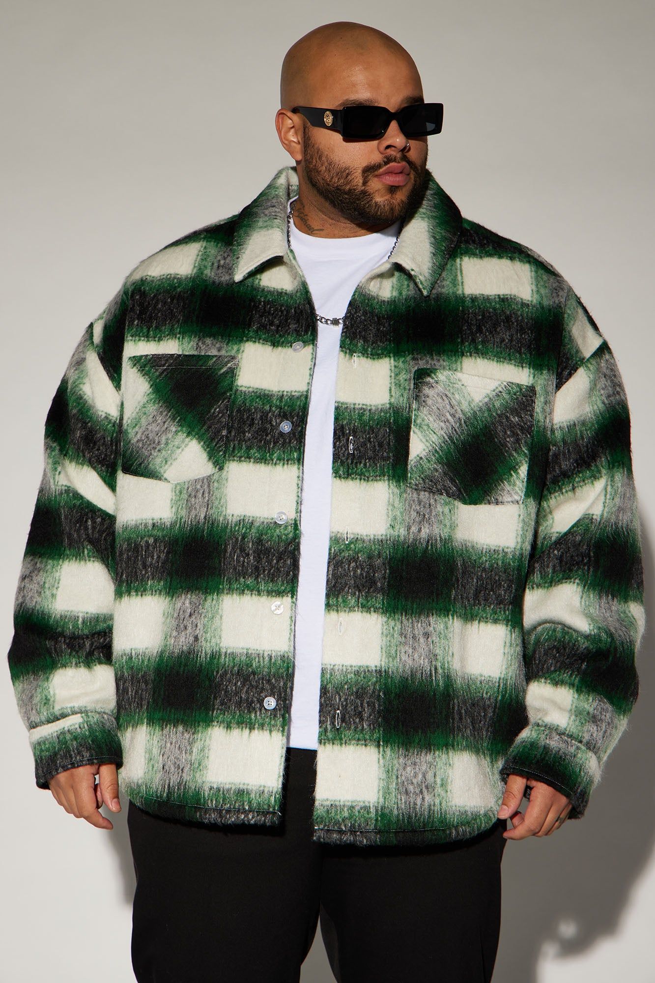 Keystone Mohair Shacket - Green sold by Fashion Nova product image thumbnail 4