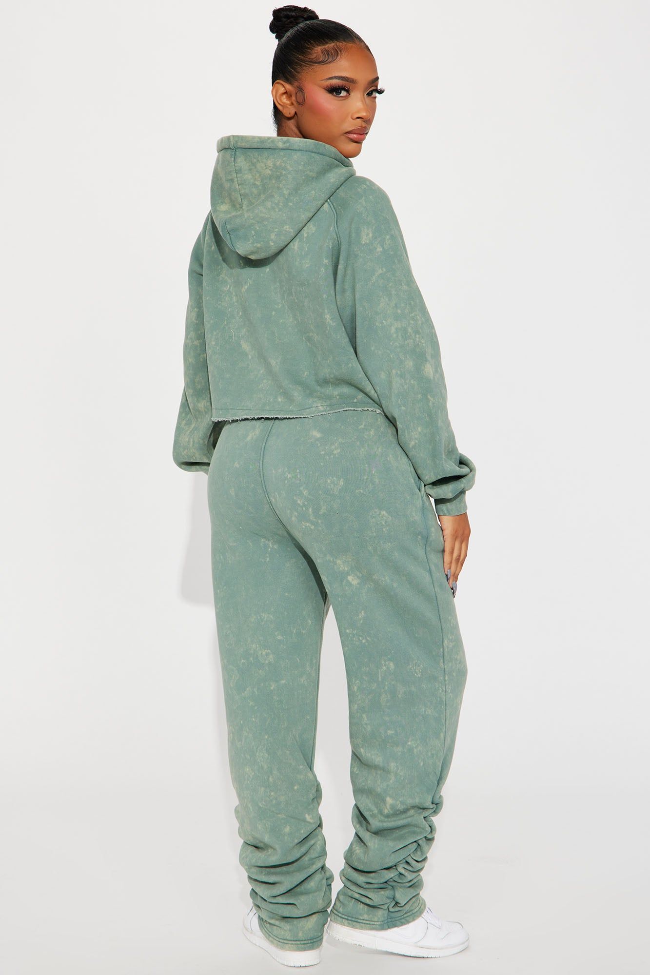 My Time Mineral Wash Jogger Set - Sage sold by Fashion Nova product image thumbnail 3