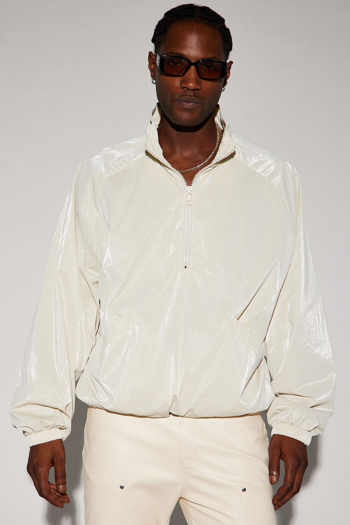 El Prado Nylon Anorak - Off White sold by Fashion Nova