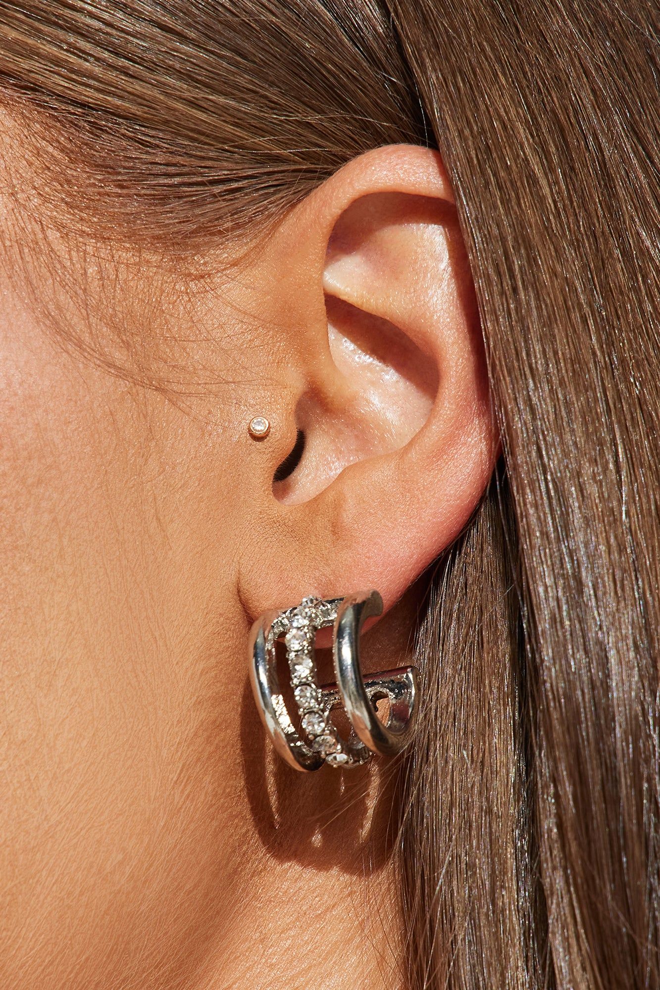 Sundaze Glow Earrings - Silver sold by Fashion Nova