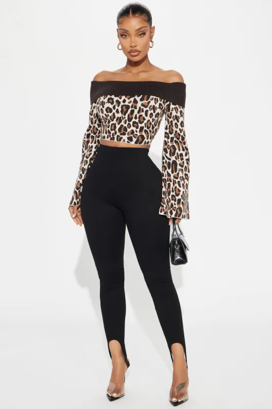 Gigi Ponte Stirrup Legging - Black sold by Fashion Nova