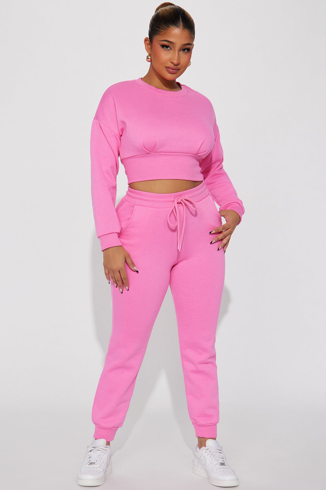 Truly Amazing Jogger Set - Pink sold by Fashion Nova