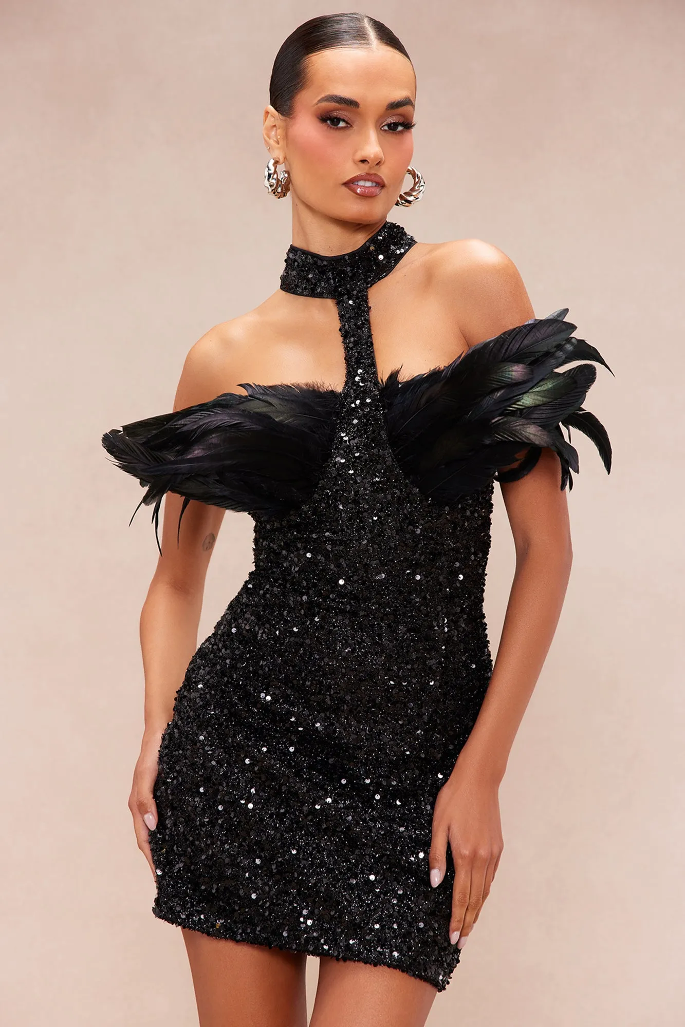 Tinsley Sequin Mini Dress - Black sold by Fashion Nova product image thumbnail 2