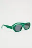 Vintage Sunset Sunglasses - Green sold by Fashion Nova