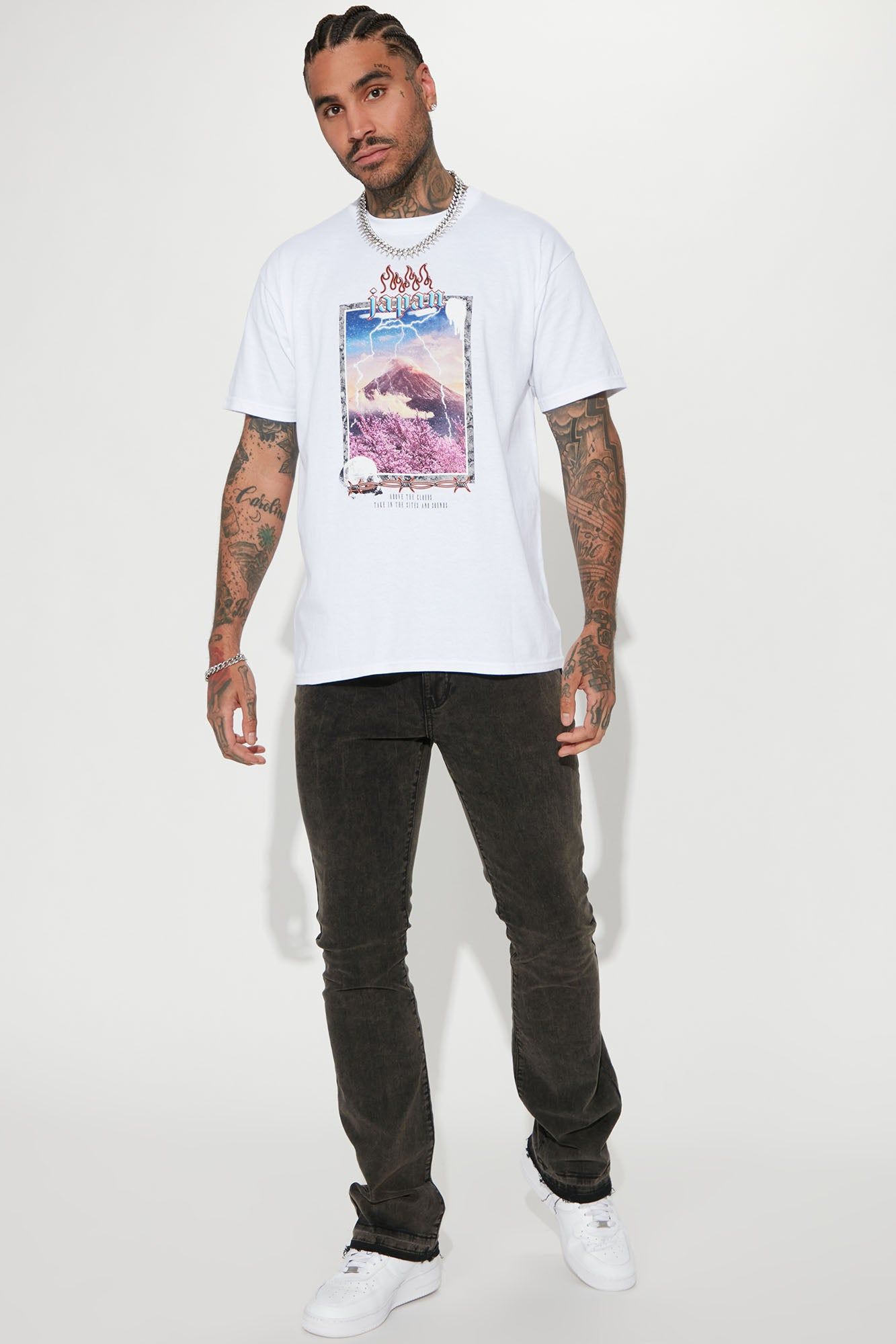 Fire Japan Short Sleeve Tee - White sold by Fashion Nova product image thumbnail 3