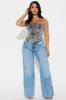 Center Of Attention Rhinestone Top - Silver/Black sold by Fashion Nova