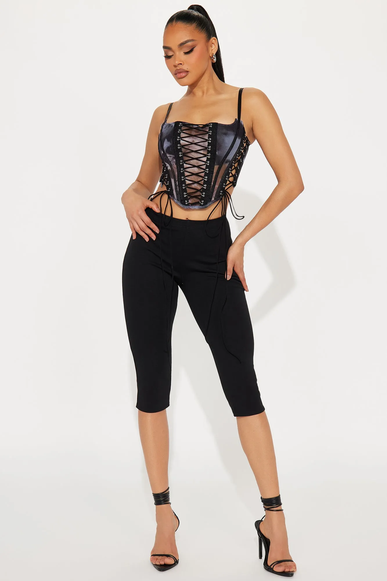 Love To Show Off Corset Top - Grey/combo sold by Fashion Nova product image thumbnail 2