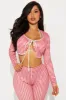 Sweet Talking Gingham 2 Piece Top - Red/White sold by Fashion Nova