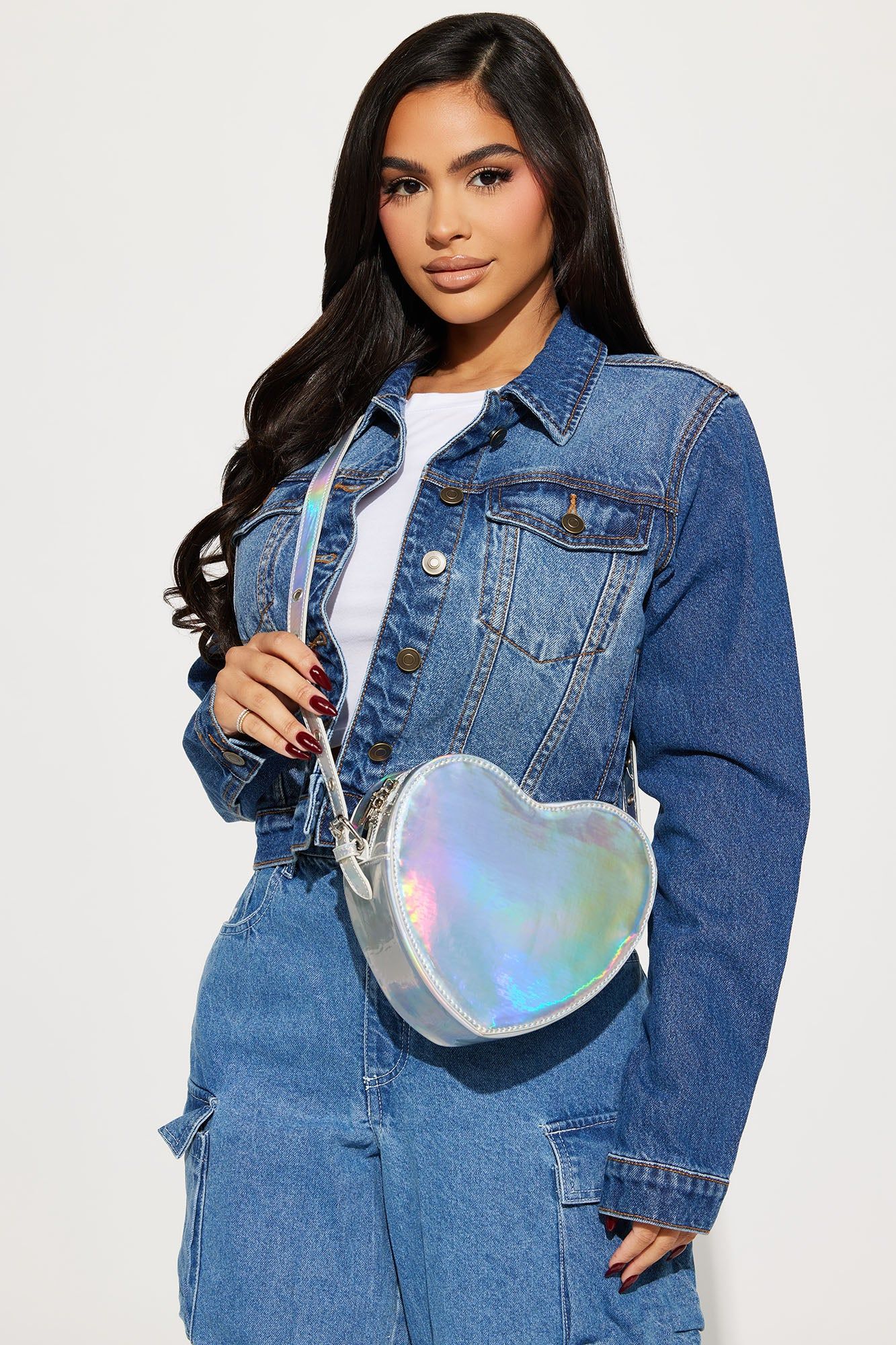 Kiss Kiss Handbag - Silver sold by Fashion Nova product image thumbnail 2