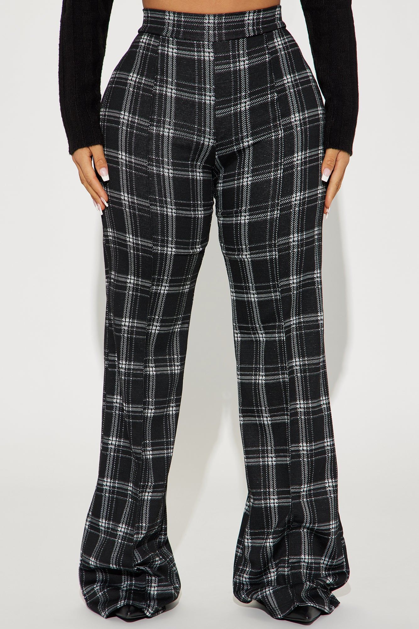 Victoria High Waisted Dress Pant - Black/combo sold by Fashion Nova product image thumbnail 2