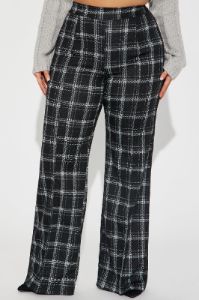 Victoria High Waisted Dress Pant - Black/combo sold by Fashion Nova