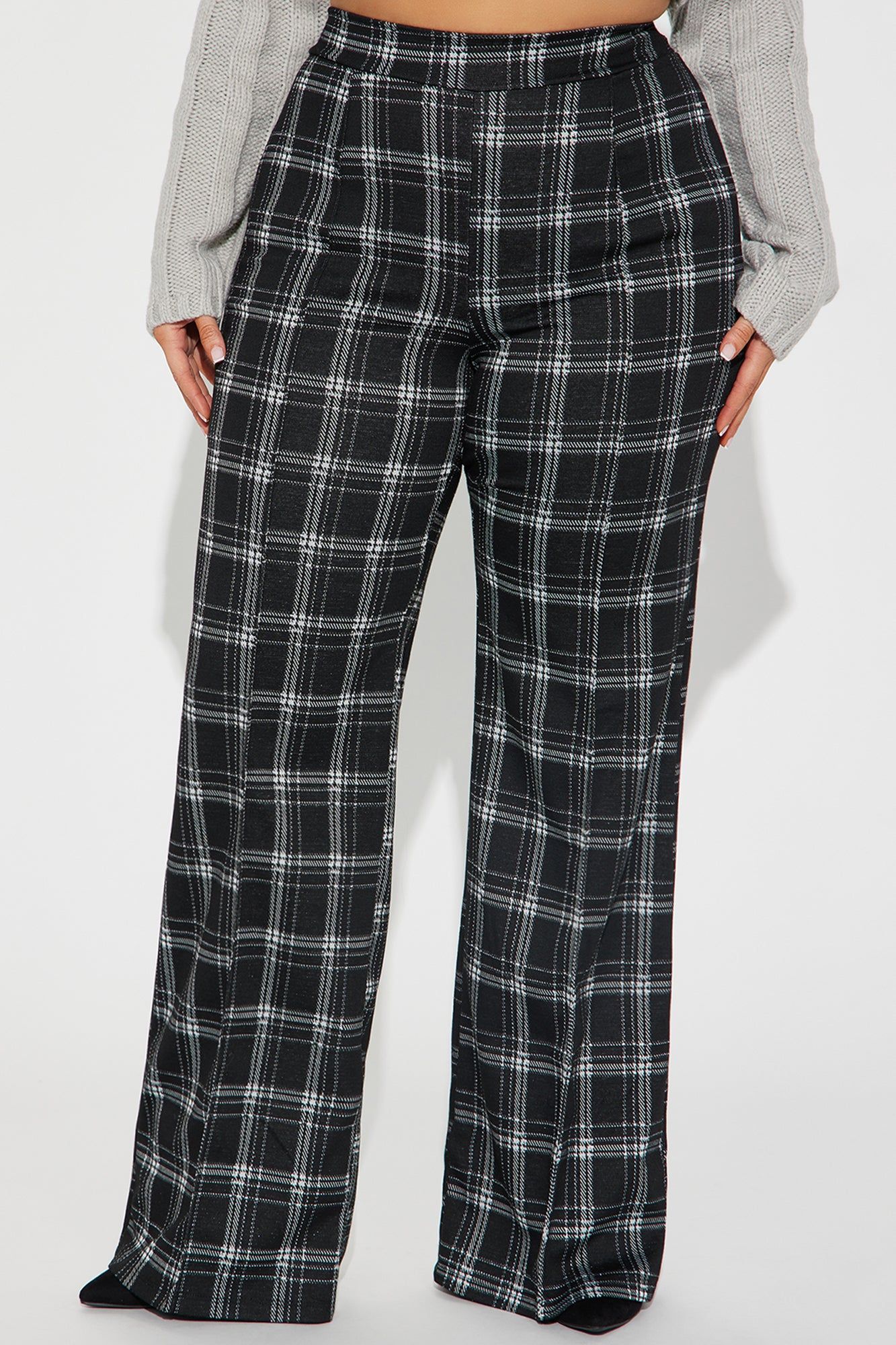 Victoria High Waisted Dress Pant - Black/combo sold by Fashion Nova product image thumbnail 5