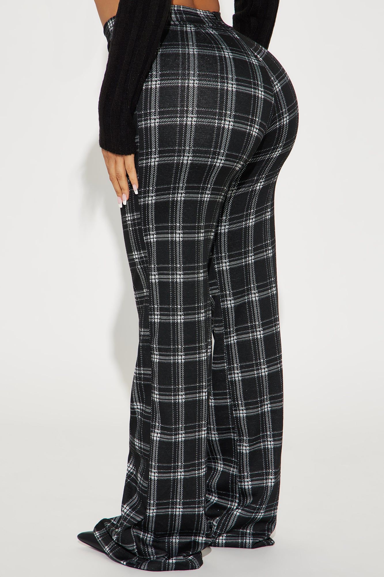 Victoria High Waisted Dress Pant - Black/combo sold by Fashion Nova product image thumbnail 3