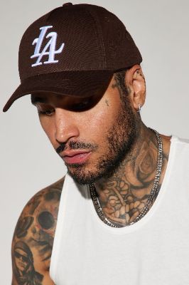 LA Snapback Hat - Dark Brown sold by Fashion Nova